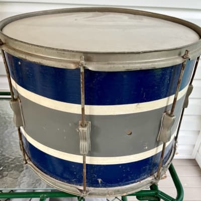 Ludwig Vintage 60's 70's Ludwig 17” Marching Field Drum PROJECT Nickel Hardware image 1