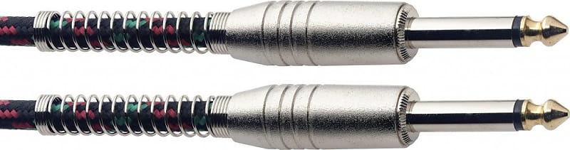 Instrument cable, jack/jack (m/m), 6 m (20"), black, vintage tweed style, S-series image 1