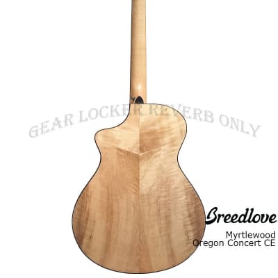 Breedlove Oregon Concert CE all solid Sitka Spruce & Myrtlewood acoustic electric guitar image 3