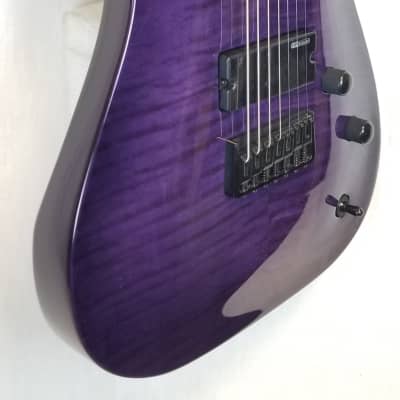 ESP LTD SH-207 Brian "Head" Welch 7 String Electric Guitar, Flame Maple Top, See Thru Purple, w/ESP Form Fit Hard Case 2023 image 5