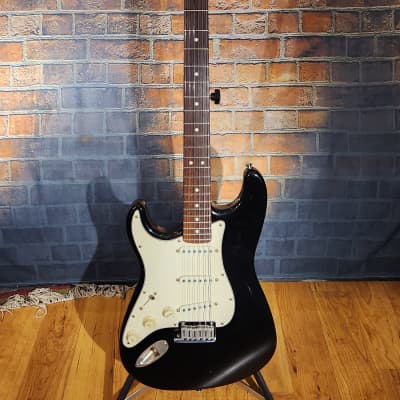 Fender American Standard Stratocaster Left-Handed with Rosewood Fretboard Black w/ HSC for sale