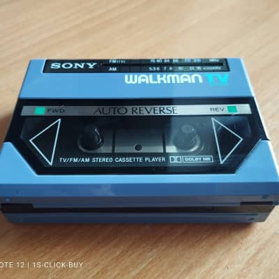 Sony Walkman radio Cassette player WM-F55 Blue Junk for
