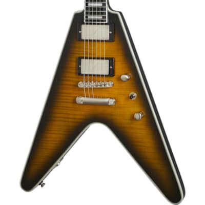 Epiphone Flying V Prophecy Electric Guitar (Yellow Tiger Aged Gloss) for sale
