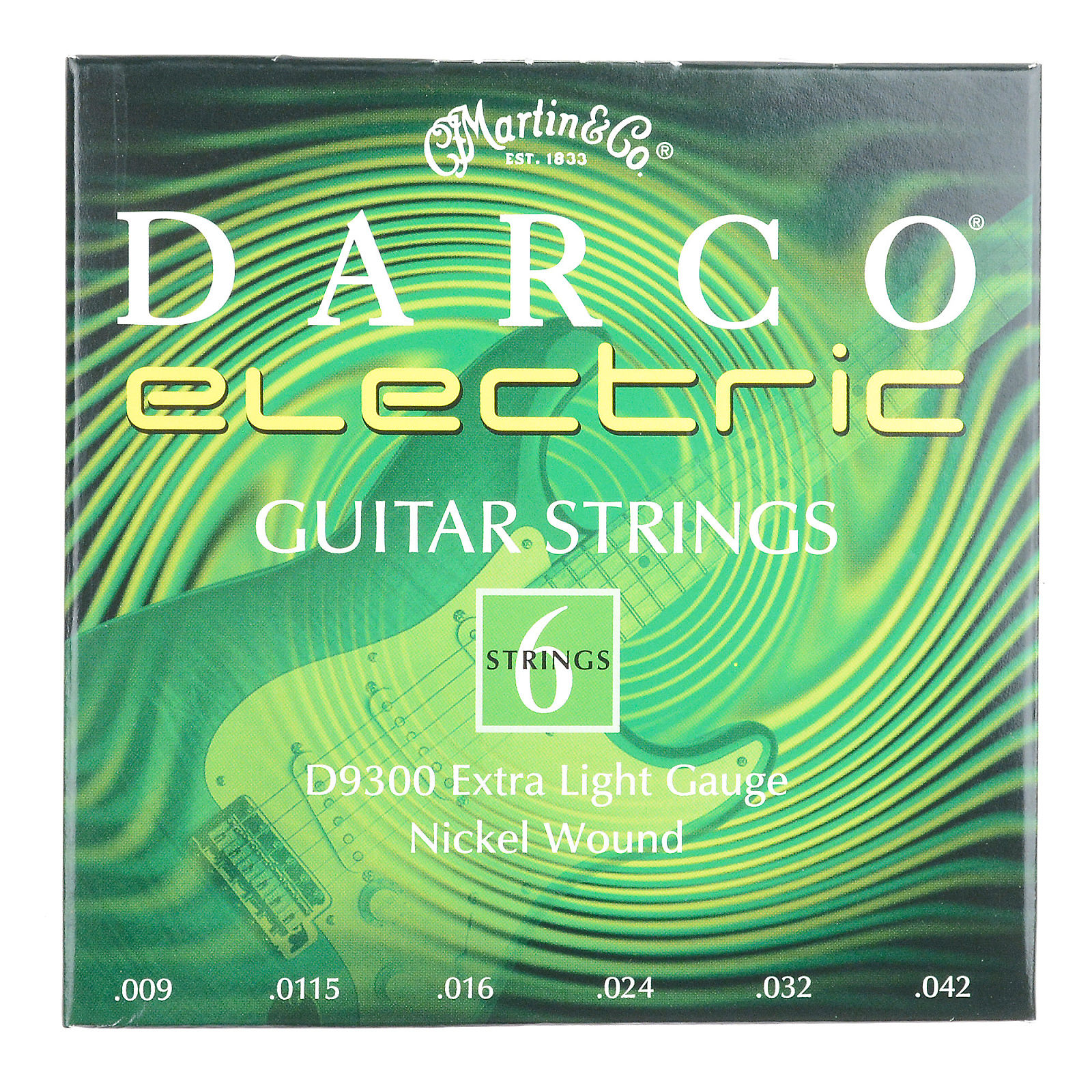 Martin D9300 Darco Electric Guitar Strings Extra Light Reverb