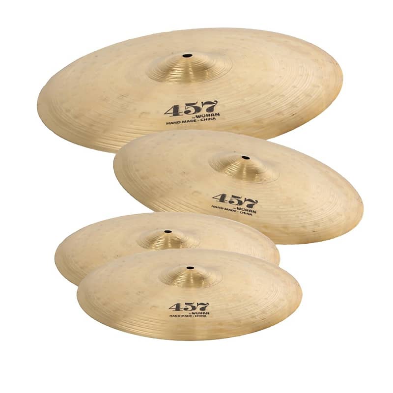 Wuhan 457 Cymbal Pack, with Hi-Hats, Crash and Ride image 1