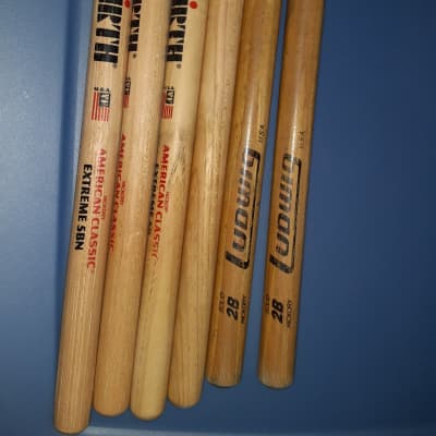 Vic Firth Extreme 5B 3 new pair 3 used pair image 4