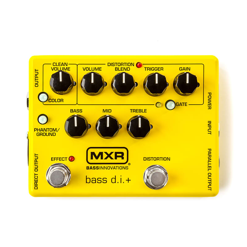 Dunlop MXR M80Y Bass DI+ Dual-Channel Preamp EQ Bass Effects Pedal image 1