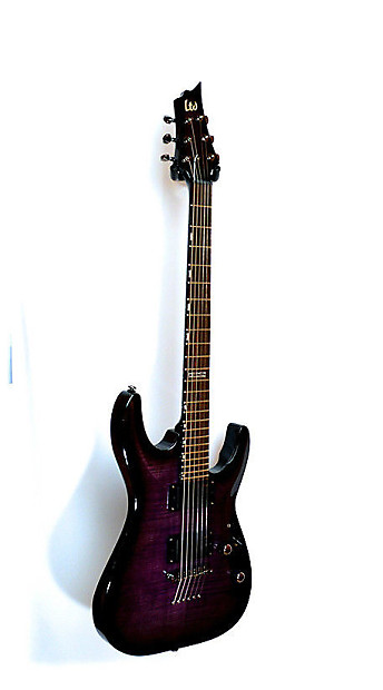ESP LTD H-330FM-NT See-Thru Purple | Reverb