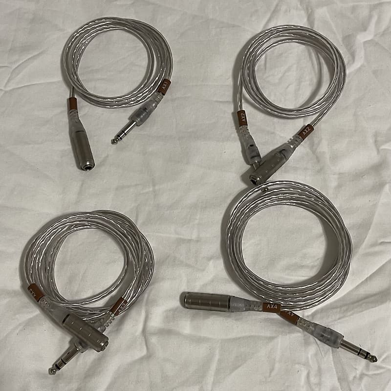 Roland Clear cables Aux Extensions. 4 cables included 4 Reverb