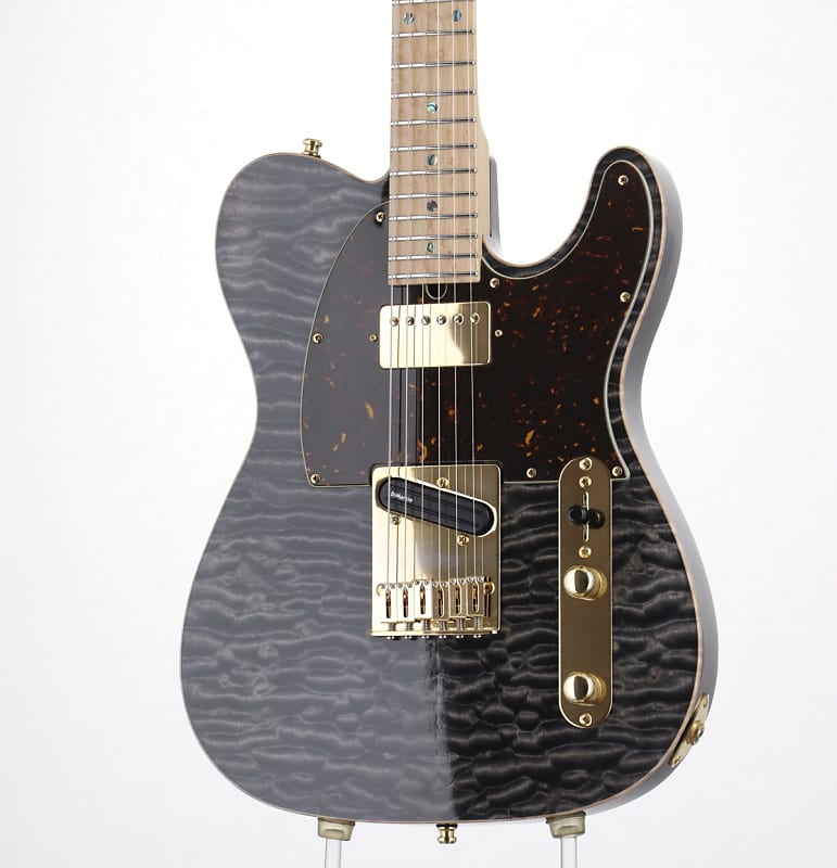 Ts Guitars Custom Order TL 22 Quilt Top Trans Black MOD (S/N:031393) (08/30) image 1
