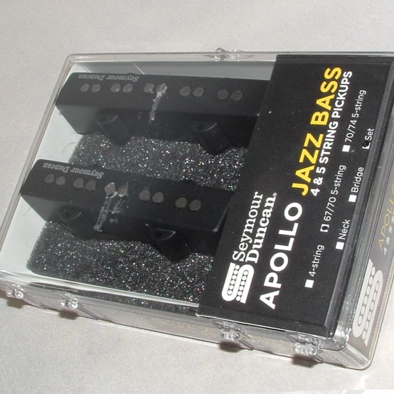 Seymour Duncan Apollo 5 String Jazz Bass 67 / 70 Linear Humbucking J Pickup  Set Black (DUNLOP TUNER) | Reverb