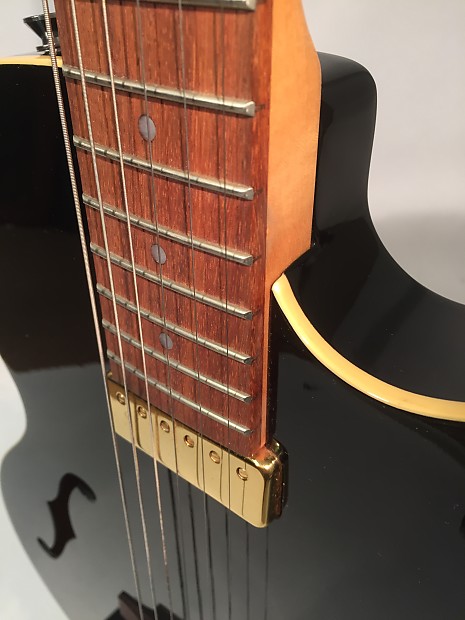 Yamaha AEX500 Electro acoustic jazz guitar Black | Reverb
