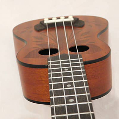 Stagg Tiki series soprano ukulele with sapele top and Gig Bag  2018 OH finish image 8