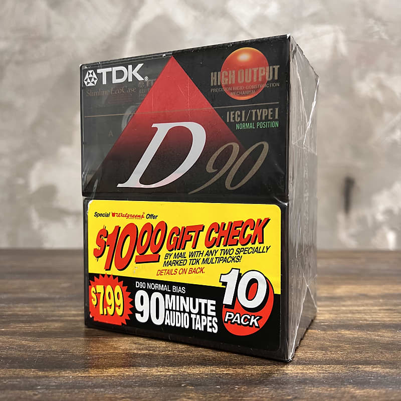TDK D90 Type 1 Cassette tapes 90’s | Reverb