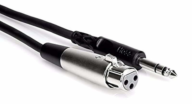 Hosa - STX-105F - Stereo 1/4" Male to 3-Pin XLR Female Cable - 5 ft. image 1