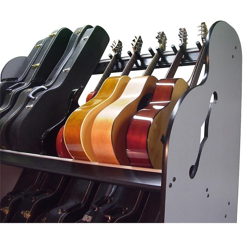 A&S Crafted Products The Session-Pro Double-Stack Mobile Guitar Rack