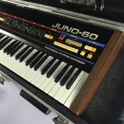 Roland JUNO-60 Juno 60 Synthesizer + SKB Case + Boss-DR-110 + USB Midi/DCB SERVICED! image 3