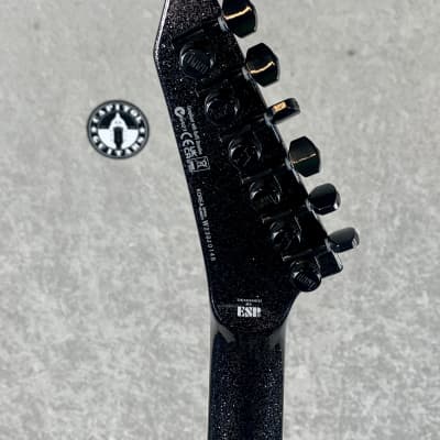 ESP LTD KH-V Kirk Hammett Signature Electric Guitar in Black Sparkle - Excellent image 5