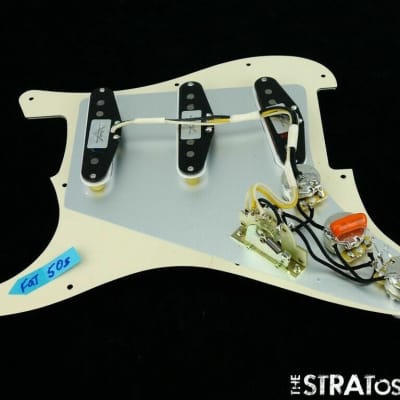 NEW Fender Stratocaster LOADED PICKGUARD C Shop Fat 50s Aged Pearloid 11 Hole image 2