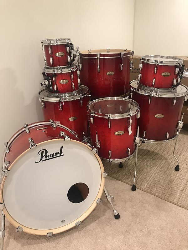 Pearl Session Studio Select Drum Kit 2019 Antique Crimson Burst