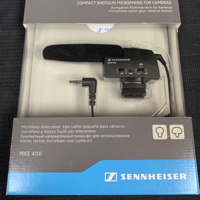 Sennheiser MKE 400 Shotgun Camera Microphone ShockMount &  Wind-shield - Immaculate w/Full Warranty image 1