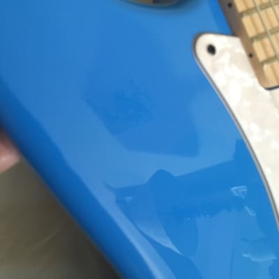Electric Blue “Tom Delonge Style” Squier Stratocaster Partscaster image 20