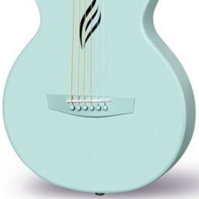Enya Nova Go 1/2 Size Carbon Fibre Acoustic Travel Guitar, Blue for sale