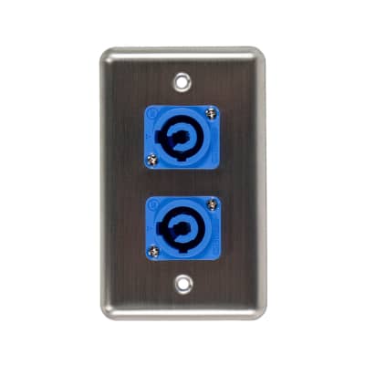 OSP D-2-2PCA Duplex Wall Plate w/ 2 Powercon A image 1