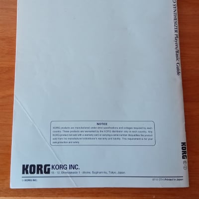Korg Prophecy - 2 Original manuals + 2 Eprom version 2.0 image 12