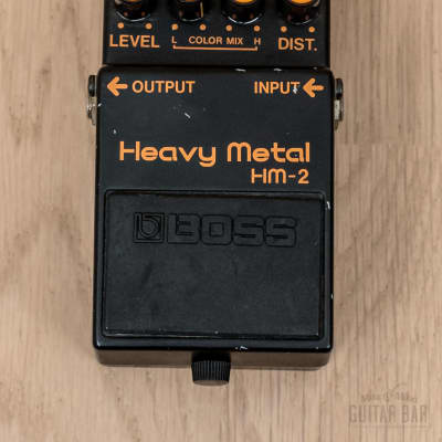 Boss HM-2 Heavy Metal Vintage 80's Black Label Made in Japan Pedal #462900  | Reverb