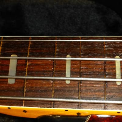 Vintage Teisco Custom Ordered Fretless Jazz Bass Copy 1976 Brazilian Rosewood Fingerboard Long Scale Black Rare 1 of a Kind? image 6