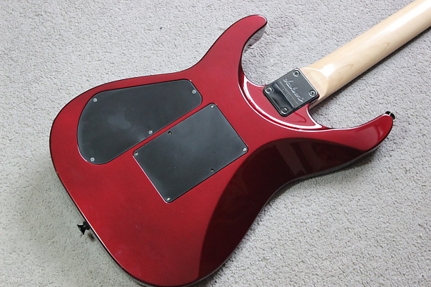 Jackson Stars Made in Japan Kelly Red Ghost Flame From Japan