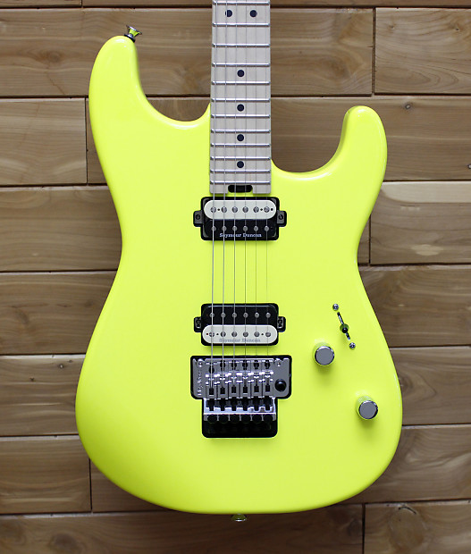 Charvel san dimas neon yellow top