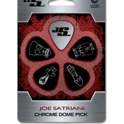 Planet Waves JSCD-01 Joe Satriani Signature Chrome Dome Guitar Picks (4-Pack)