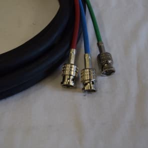 CANAR  LV-615 BNC / BNC 3-Ch. 75ohm Component Video Coaxial Snake Cable 10' #1494 image 4