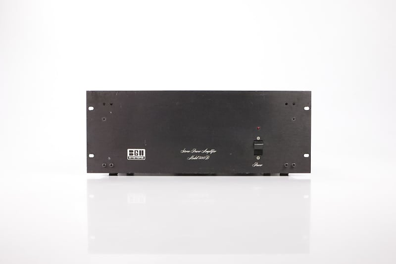 Bgw Model 500d Stereo 500 Watt 4u Rack Power Amplifier 35211 Reverb 6643