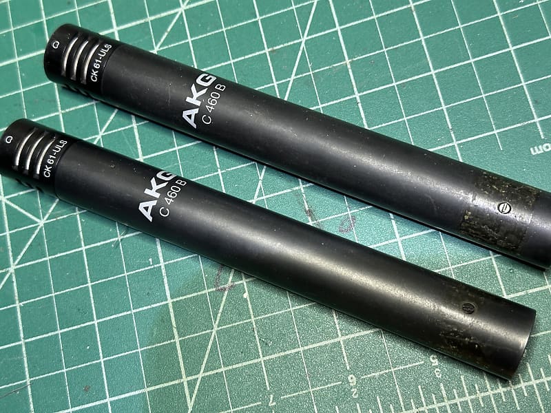 AKG c460b Stereo Pair Mics w/CK61-ULS Capsules - NICE!