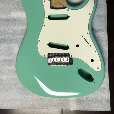 Warmoth 7/8 Surf Green Strat Body | Reverb