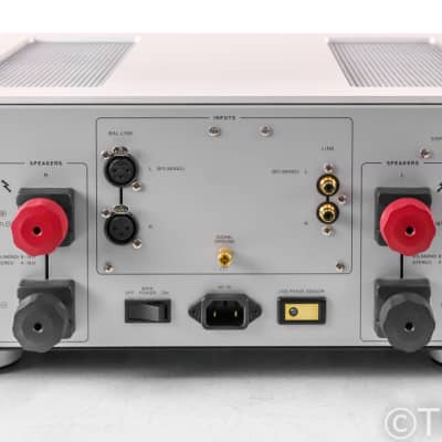Luxman M-600A Stereo Power Amplifier; M600A; Silver (SOLD) image 5