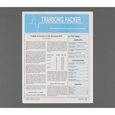 Transoniq Hacker Ensoniq User's Newsletter Issue #55