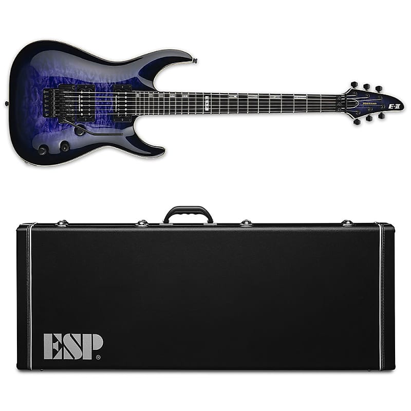 ESP E-II Horizon QM FR Reindeer Blue RDB Electric Guitar - BRAND NEW w/ Hardshell Case EII image 1