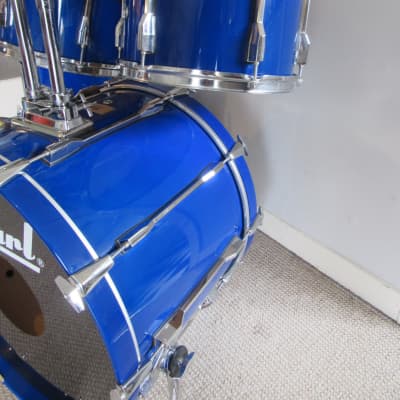 Pearl Session Elite Drum Kit Blue Lacquer 22/12/13/16 image 2