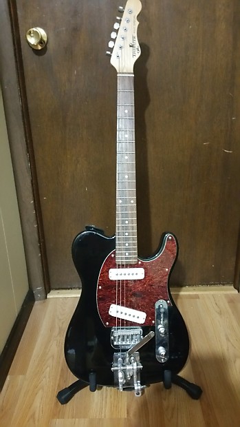 G&L ASAT Special Tribute Black with B/G Bender, Drop A lever and locking tuners image 1