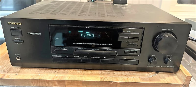 Extra Nice Onkyo Stereo Receiver w Magnetic Phono Input, Remote & Bonus Converter for PCM Audio - TX-SV373 image 1