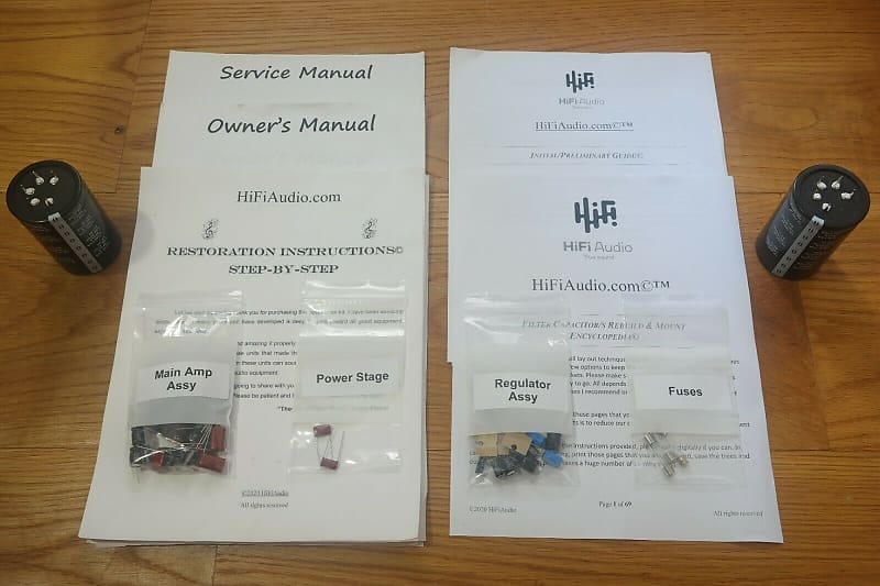 Nikko alpha 230 restoration kit filter capacitor repair rebuild fix  			