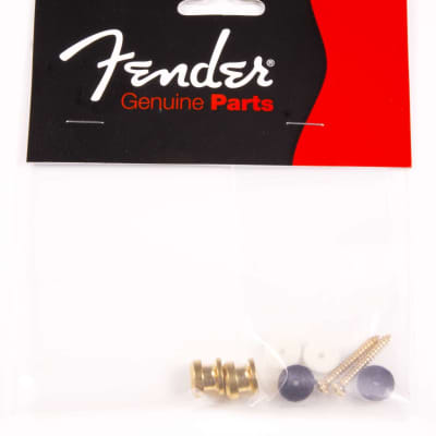 Genuine Fender® SRS Gold Strap Buttons kit (2) 099-4914-200 image 2