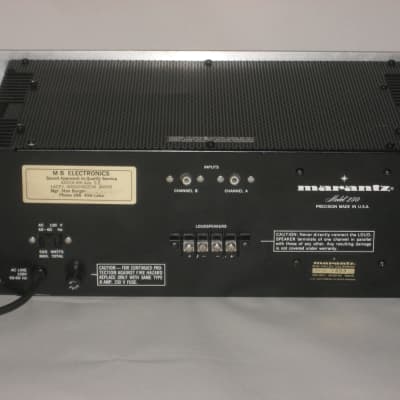 Marantz Model 250 Stereo Power Amplifier, Pro Serviced Upgraded Recapped LEDs image 2