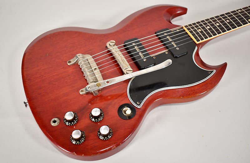 1962 Gibson SG Special Cherry Finish Original Vintage P-90 Electric Guitar USA image 3