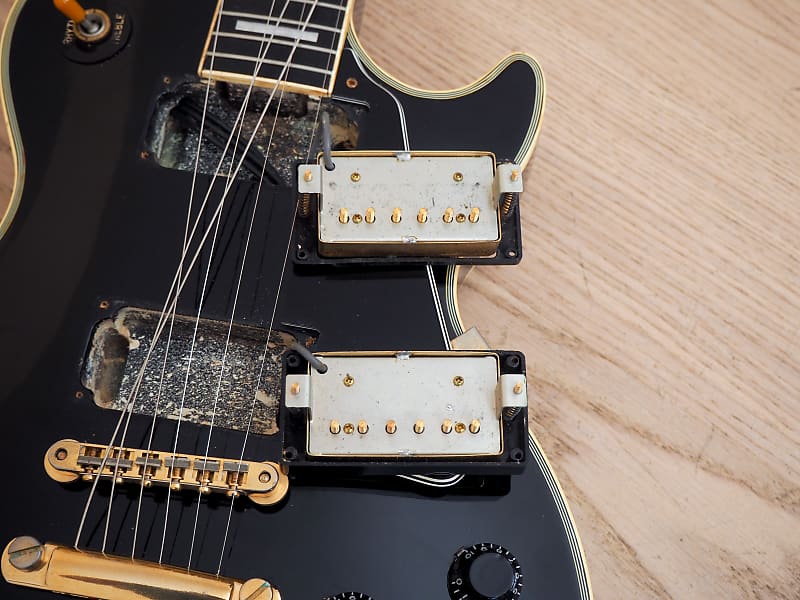 1989 Burny Black Beauty Custom RLC-70 Electric Guitar Ebony