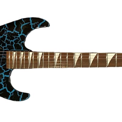 Charvel DK-85-SH  Circa 1989 1990 - Blue Crackle - Japanese Domestic Market Only - Made in Japan - MIJ - w/OHSC image 2